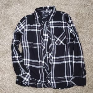 RAILS flannel button down top